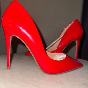 Steve Madden Vibrant Red Heels